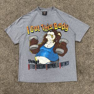 Vintage 90s Signal Sports “I Got This Body” Cartoon Graphic Tee Shirt - Men's Lg